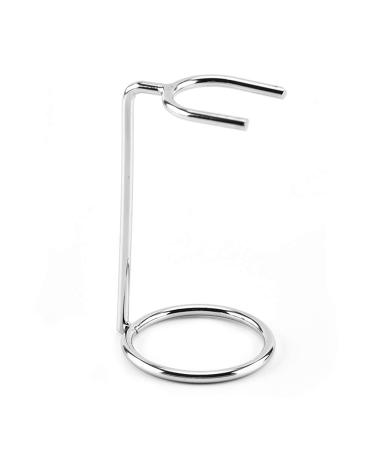1PC Silver Stainless Steel Razor Holder Stand Brush Shaving Holder Safety Men's Shaving Razor Brush Stand with Non-slip Base