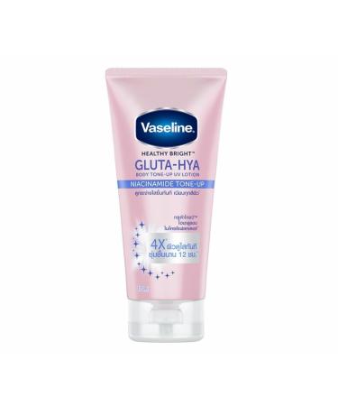 Vaseline Healthy Bright Gluta Hya Body UV Lotion Niacinamide Tone Up 170 Ml. 4X Skin Looks Immediately Clear And Moisturized 5.74 Fl Oz (Pack of 1)