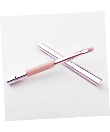 minkissy Lip Brush with Lid Eye Shadow Applicators Travel Makeup Brush Lip Gloss Applicator Lipstick Cosmetics Brush Travel Lipstick Brush Lip Makeup Brush Lip Brush Applicator Fiber Wool 10.4x1cm Pink - Buy Online on SooperMarket.com