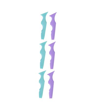 Baluue 6 Pcs Silicone Beauty Ruler Eyeliner Stencils Tool Make up Stencils Lash Applicator