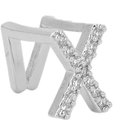 Metal Teeth Brace for Party Fashionable Jewelry Decoration Plated English Letter X Fits Most Tooth Sizes Portable - Buy Online on SooperMarket.com