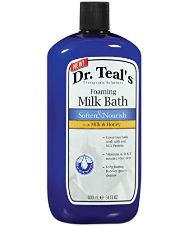 Dr Teal's Foaming Milk Bath with Milk and Honey, 34 Fluid Ounce