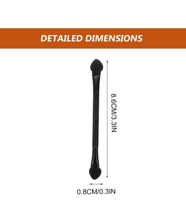 BELLIFFY 25 Pcs Dual Ended Makeup Brush Black Makeup Plastic Eyeshadow Sponge Brush - Buy Online on SooperMarket.com