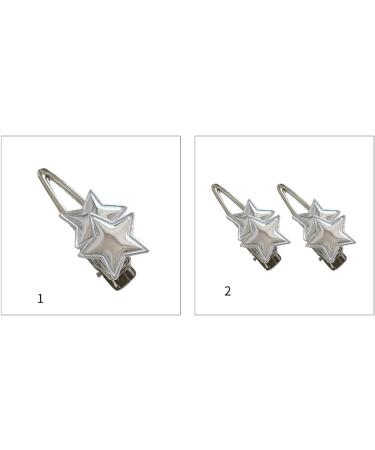 JSGHGDF Metallic Shape Hair Clip Spring Hair Clip for Woman Taking Photo Shopping Travel n-slip 1 pair - Buy Online on SooperMarket.com