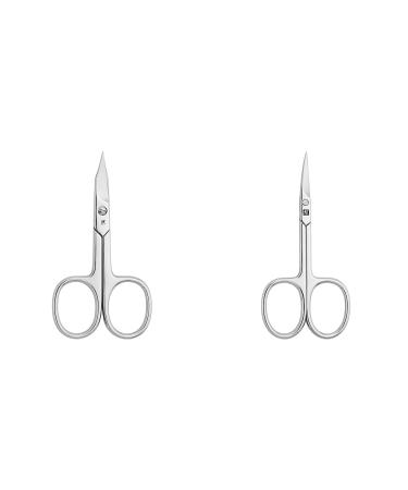 Twin nail scissors and skin scissors for fingers and toenails & nail snail made of stainless steel with sharp and precise cut for skin leftovers durable scissors polished 90 mm bundle with cheek