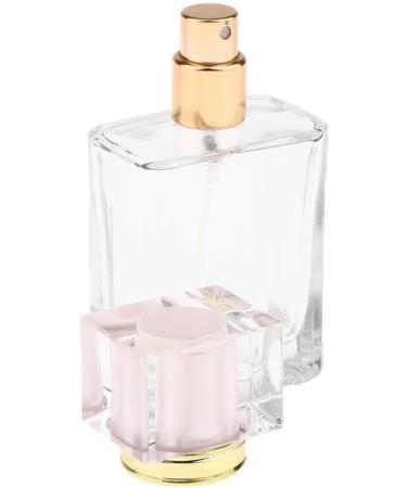 Dajidafu Stylish Pink Cap Empty Glass Perfume Fragrance Bottle Aftershave Spray Containers 50ml - Buy Online on SooperMarket.com