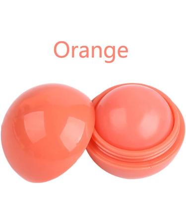 Natural Moisturizing Lip Balm Smooth Ball Healing Lip Balms Fruit Flavoured Lips Care Fully Hydration Lipstick (Orange) Balms - Buy Online on SooperMarket.com