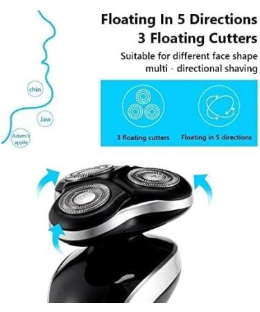 GeRRiT Electric Razor for Men | USB Rechargeable 4D Electric Shaver & Hair Clipper | Professional Hair Trimmer - Buy Online on SooperMarket.com