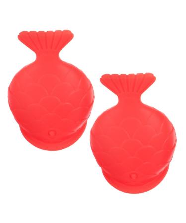 Baluue 2 Pcs Lips Enhancer Plumper Device Silicone Fish Shape Lip Plumper Natural Pouting Mouth Tool for Women Girls