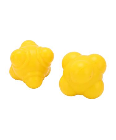 SUNGOOYUE Reaction Balls, 2Pcs Irregular Hand Eye Coordination Training Ball Rubber Bounce Training Balls