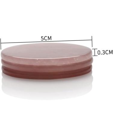 Mikinona 1pc Jade Stone for Lashing Eyelash Jade Stone for Lash Glue Lash Trays Epoxy Gouache Gasket Lash Glue Holder Jade Stone Lash Extensions Jade for Lashing Lash Stone Tool Pink Round - Buy Online on SooperMarket.com