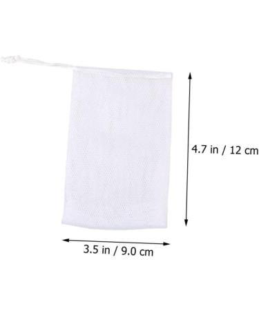Mikinona 100 Pcs Soap Foam Net Body Bar Soap Exfoliating Soap Pouch Loofah Soap White or - Buy Online on SooperMarket.com