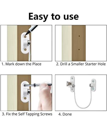 Xelparuc Window Restrictor Locks 2Pcs - Professional Child Safety UPVC Locks - Buy Online on SooperMarket.com