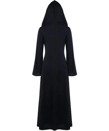 Bilqis Plus Size Green Gothic Medieval Witch Costume with Strappy Cloak Hoodies - XXL - Buy Online on SooperMarket.com