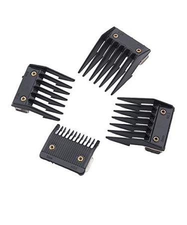 GIISH 4 Attachment Comb Set for with Metal Backed Cutting Guide 3mm 6mm 9mm 12mm