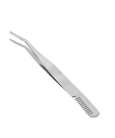 minkissy Lash Cluster Tweezers Eyelashes Tweezer Eyelash Tweezer Makeup Tweezer Stainless Steel Eyebrow Tweezer Eyelashes Extension Clip Eyebrow Clip Portable Beauty Tools medium Silver