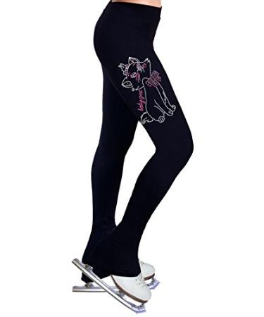 NY2 SPORTSWEAR Figure Skating Practice Pants with Rhinestones R169 X-Small