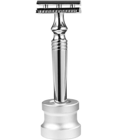 Silver Circle Zinc Alloy Safety Razor Stand for Bathroom and Shower Room - Buy Online on SooperMarket.com
