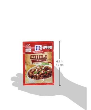 McCormick Tex-Mex Chili Seasoning Mix 1.25 oz - Pack of 12 | 18 Ounces Total - Buy Online on SooperMarket.com