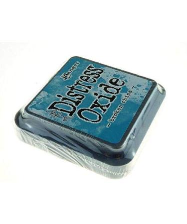 Ranger Distress Oxide Ink Pad - Broken China (Blue) | 7.5 x 7.5 x 1.9 cm | International Shipping Available - Buy Online on SooperMarket.com