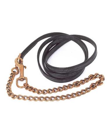 Windsor Leather Lead And Brass Chain (Black)