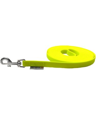 Terrified Biothane Dog Leash for Medium/Large Dogs - 16mm Wide 3m/5m/10m/15m Lengths Neon Yellow - Durable & Stylish - Buy Online on SooperMarket.com