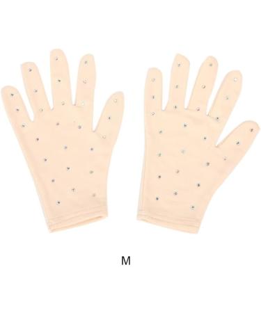 Kawehiop Women's Fashion Figure Skating Wrist Gloves - Breathable Fast-Drying Sunscreen Protection in Skin Color - Buy Online on SooperMarket.com