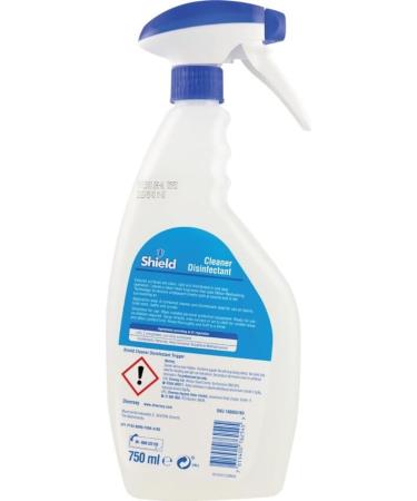 Shield Disinfectant Cleaner 750ml Trigger Spray Bottle Bathroom Kitchen Multi Purpose Surfaces No Rinse - Buy Online on SooperMarket.com