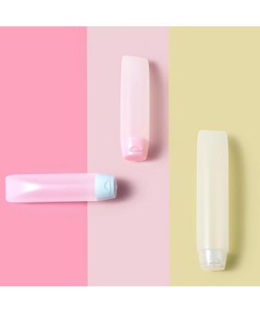 Dajidafu Travel Squeeze Bottle Portable Toothpaste Dispensing Container Refillable Empty Squeezable Dispenser Tube Household 50ML Pink - Buy Online on SooperMarket.com