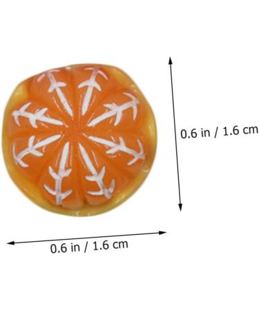 ibasenice 250 Pcs Artificial Orange Fruit Pendant Resin Charms Oranges Decoration Fruit Charms for Jewelry Making Jewelry Making Fruit Charms Miniature Accessories Earrings 3d Food - Buy Online on SooperMarket.com