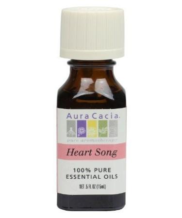 Aura Cacia 100% Pure Essential Oils Heart Song .5 fl oz (15 ml)