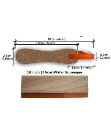 INTBUYING 18 inch Screen Printing Squeegee 65 Durometer Wooden Ink Scraper 18 inches - Buy Online on SooperMarket.com