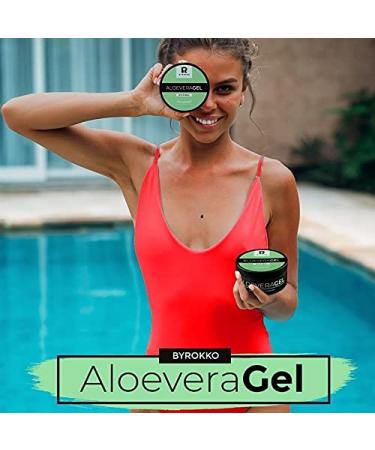 Buy BYROKKO Aloe Vera Gel - Anti-Tanning Cooling Gel (215 ml) | Soothing Skin & Sunburn Relief - Fast International Shipping - Buy Online on SooperMarket.com