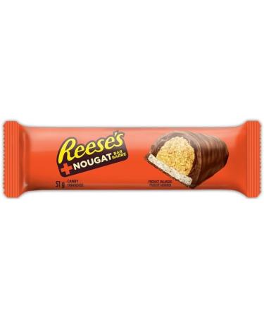 REESE'S + Nougat Chocolate and Peanut Butter Candy Bar Holiday Candy 51g (Pack of 18) - Buy Online on SooperMarket.com