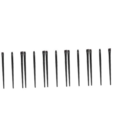Baluue 15 Pcs Eyeliner Brush Eyebrow Brush Concealer Brush Practical Eyeliner Brush Female Black