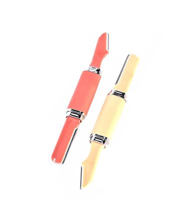 Housoutil 2 Sets Double-Headed Eye-brow Ab Women's Head Red Double Head