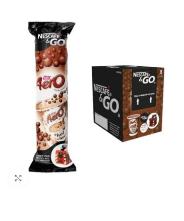 Nescafe Go Aero Hot Chocolate Cups 12x8 Sleeves 96 Cups Full Box Fresh Stock