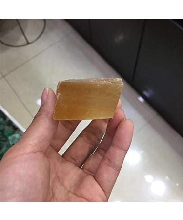 Natural Orange Calcite aquare Crystal Gemstone Reiki Iceland Spar Crystal Cube - Buy Online on SooperMarket.com