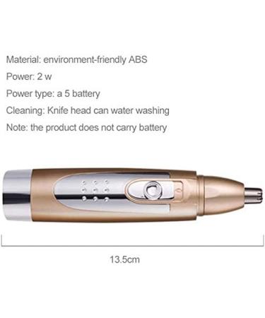 Electric Eyebrow & Nose Hair Trimmer - Portable Ear & Nose Clipper with 3D Arc Cutter Head for Travel | Easy Cleansing - Buy Online on SooperMarket.com