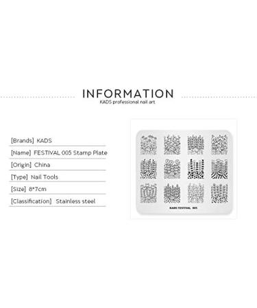 Alexnailart Nail Art Stamping Plate Branches Flower Template Image Plate Nail Art Tools (FE005) - Buy Online on SooperMarket.com
