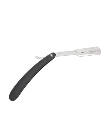 Jauarta Beard Blade Holder Vintage Foldable Professional Stainless Steel Beard Blade Knife Handle for Men Barber
