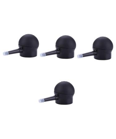 FOYTOKI 4 Pcs Silicone Nozzle Natural Hairspray Hair Fiber Pump Hair Fiber Spray Pump Black Plastic Abs