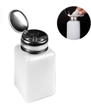 1PC 200ML Push Down Dispenser Press Pumping Dispenser Nail Polish Remover Empty Bottle Alcohol Liquid Press Pumping Dispenser One Touch Metal Liquid Dispenser For Nail Art - Buy Online on SooperMarket.com