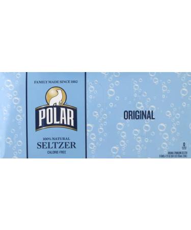 Polar Seltzer Water Original, 12 fl oz cans (8 pack)