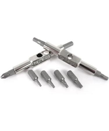 Fix It Sticks Replaceable Edition Steel Multi-Tool with 8 Interchangeable Bits - Silver - Buy Online on SooperMarket.com