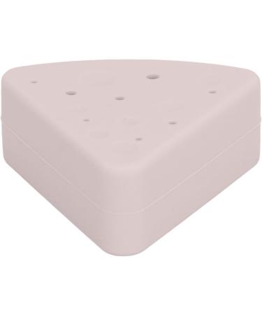 Triangular Powder Storage Box Puff Holder Easy to Clean Convenient Double-sided Air Vent Smooth-closing Silicone Portable for Home Travel (Chocolate Color) - Buy Online on SooperMarket.com