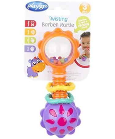 Playgro 418418 Baby Twisting Barbell Rattle for baby infant toddler children - Buy Online on SooperMarket.com