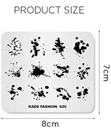 Alexnailart Nail Stamping Plate Nail Art Stamp Template DIY Image Template Manicure Stamping Plate Stencil Tools (FA029) - Buy Online on SooperMarket.com