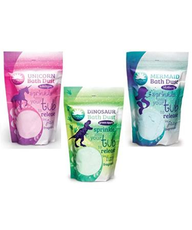 3 Bath Dust Dino Unicorn Merma