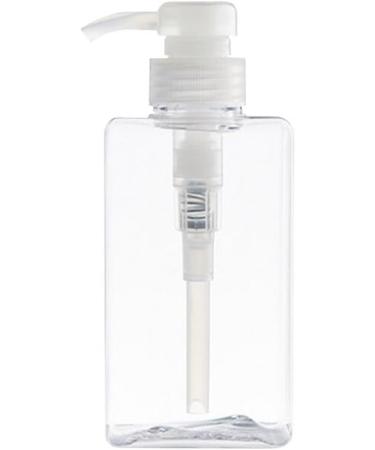 3PCS 100ML Refillable Squared Pump Bottles-Plastic Cosmetic Makeup Lotion Storage Container Bath Shower Shampoo Soap Hair-Conditioner Facial Cleanser Jar Pot (Clear) - Buy Online on SooperMarket.com